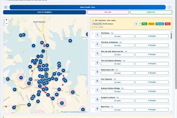  Sydney Audio Self-Guided Tour Web App AI GPS Walk/Drive/Cycle 4