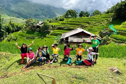 From SAPA: Trekking Through Rice Terrace 2 days-1 night Homestay