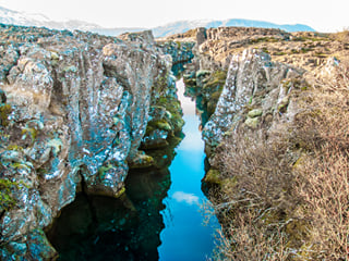 Ravine at Thingvellir national park