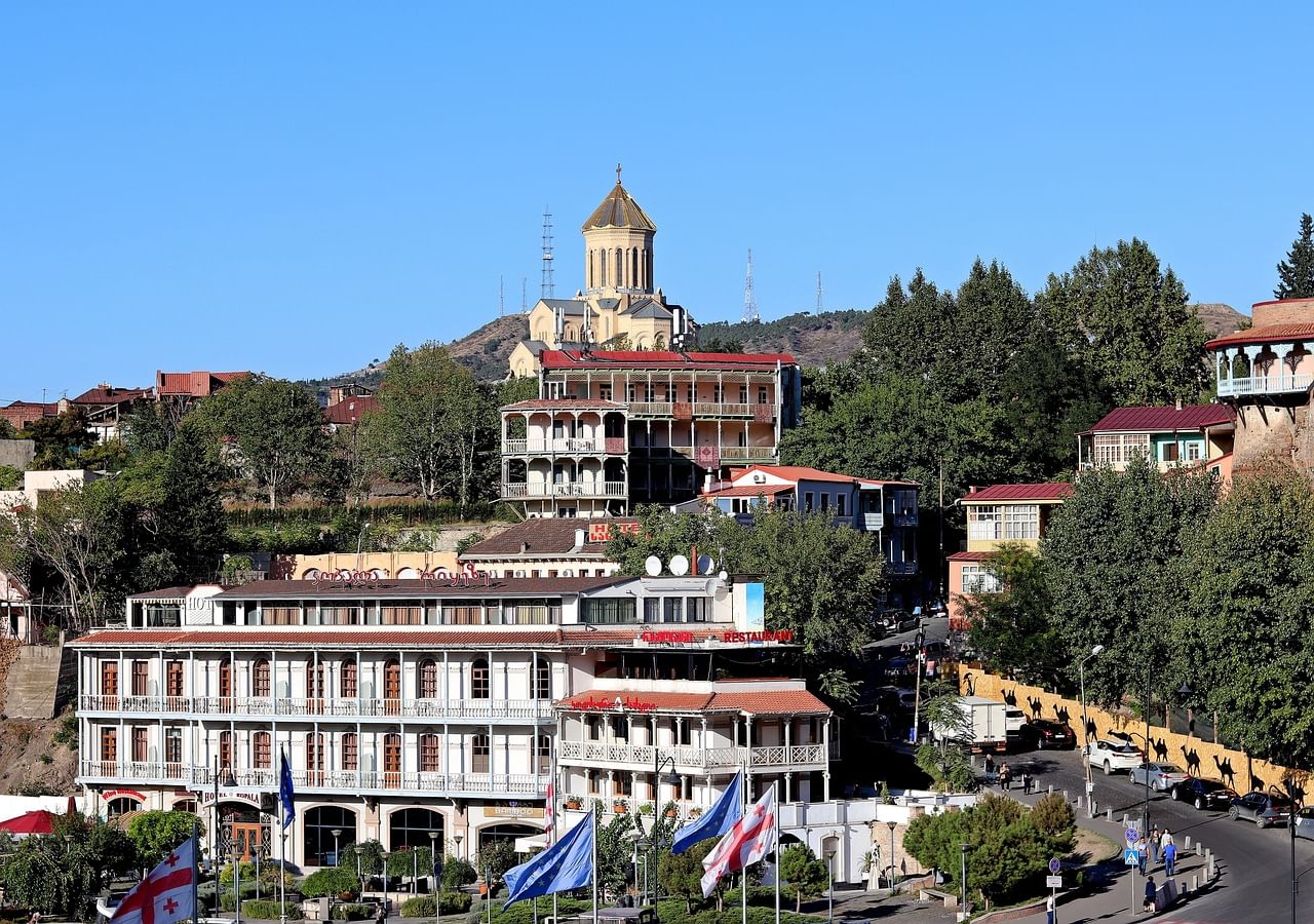 Tbilisi Tour - View of Sameba Cathedral