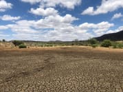 Mud flats after drought