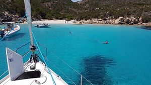 Full day excursion by sailboat in La Maddalena Archipel from Palau