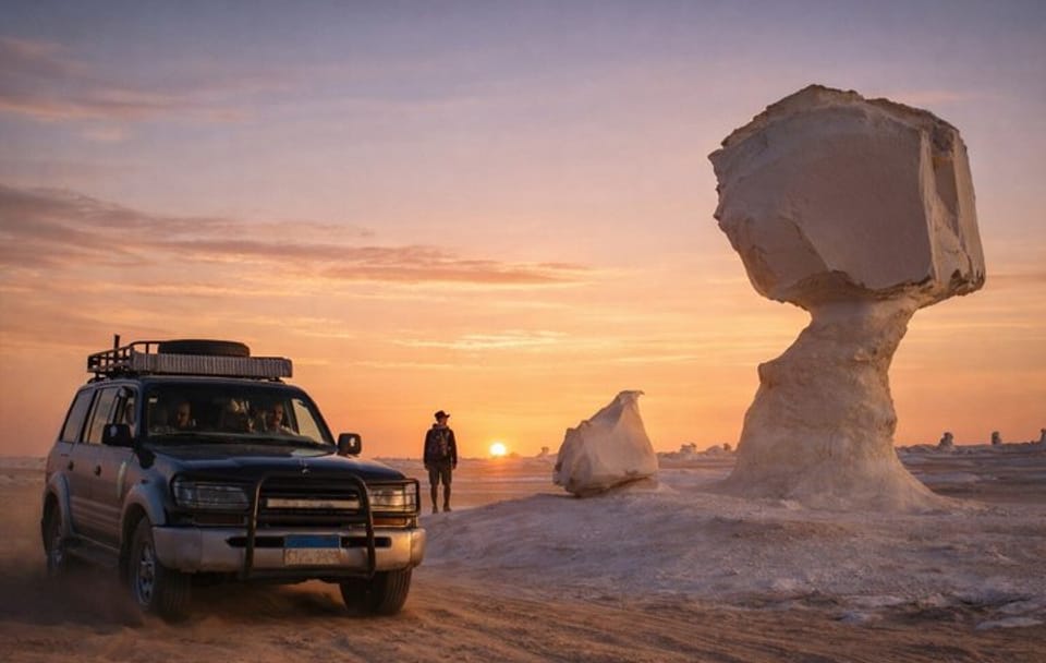 3-Day Adventure Tour to White Desert and Bahariya Oasis from Cairo