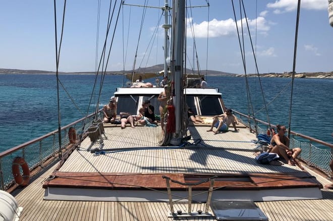 Semi-Private Sailing Yacht Cruise to Rhenia Island & Guided Tour of Delos photo 5