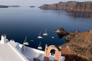 Shared Golden Sunset Trip of Santorini via Hot Springs & White Beach