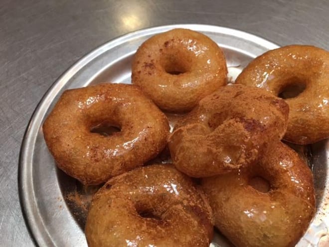 <p>The local sweet donuts but, I could never pronounce them</p>