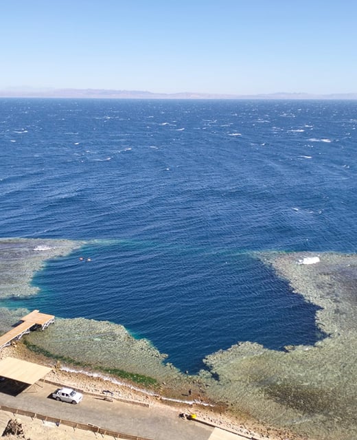 The Blue Hole from above, Dahab