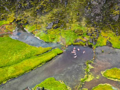 Natural Geo thermal pool in Landmannalaugar