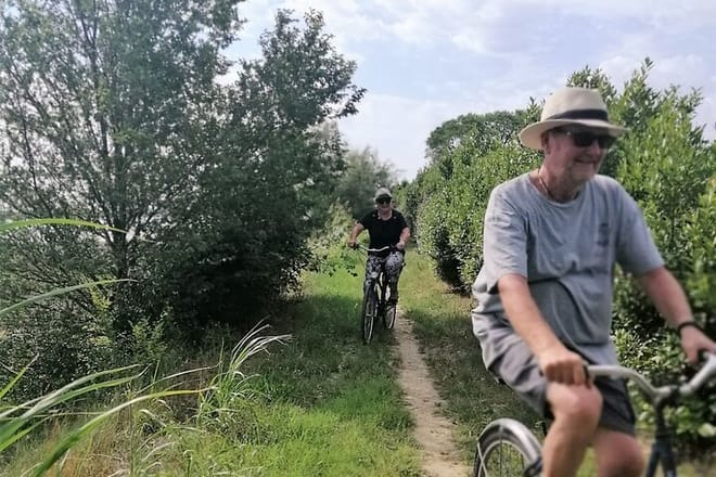 Biking through the island