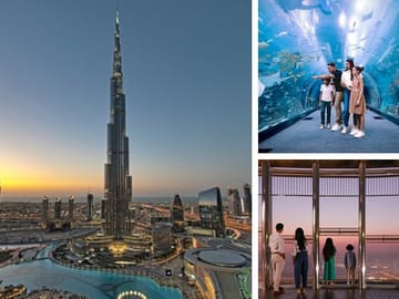 Burj Khalifa 124+125 & Dubai Aquarium