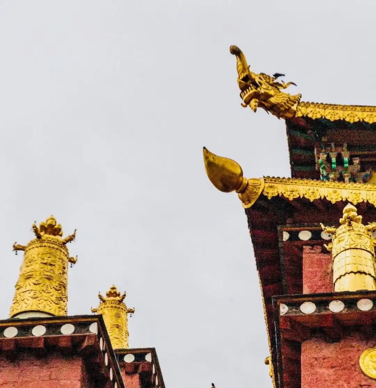 Songzanlin Monastery Gilded copper tiles