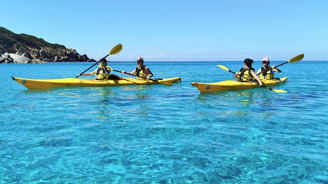 Chia Sardinia: kayak tour to Tuerredda