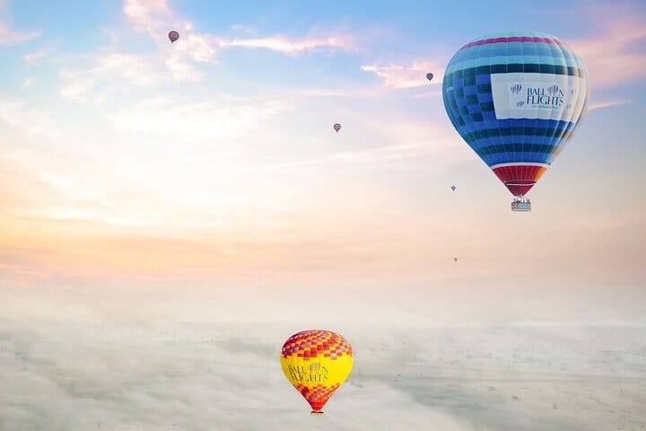 A glimpse of our hot air balloons.