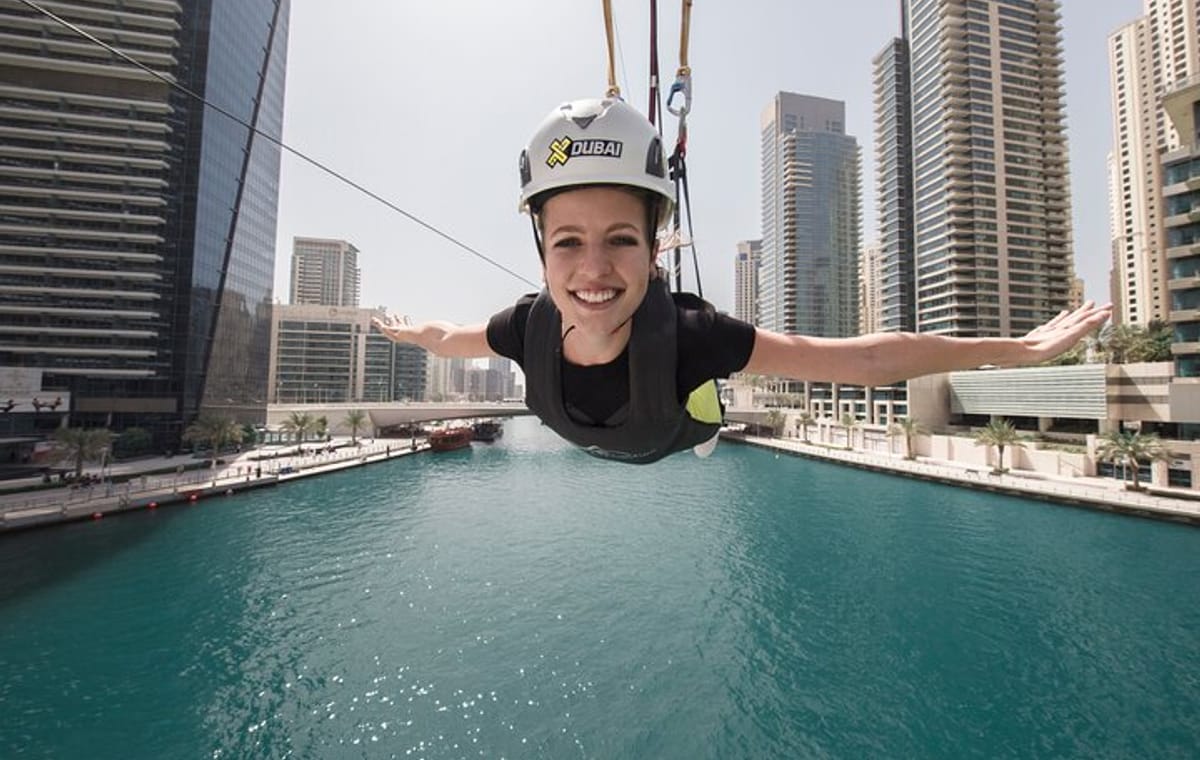 Zipline Experience in Dubai Marina with 1 Way optional Transfers