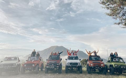 Sunrise Jeep Tour and Black Lava Exploration at Mount Batur