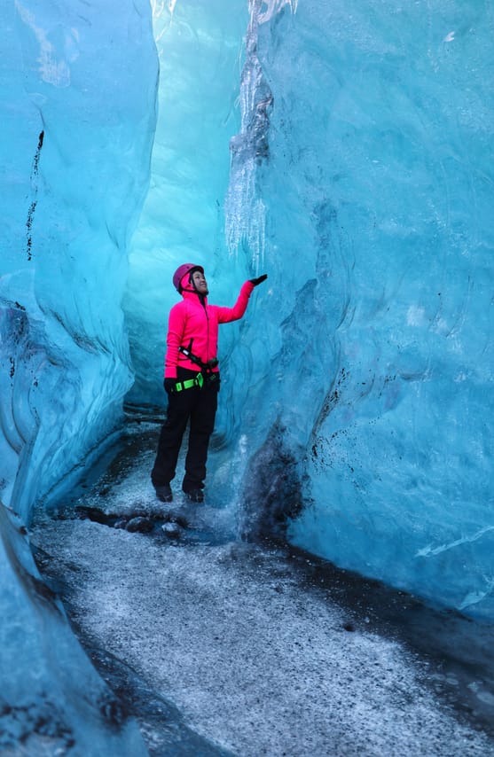 Blue Ice Cave Exploration 4