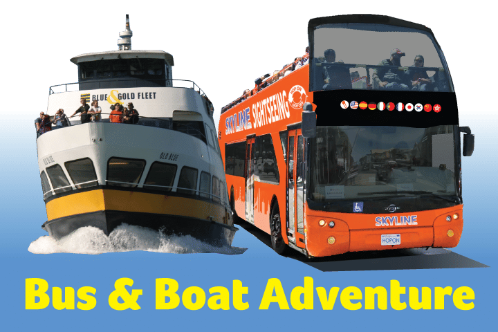 SAN FRANCISCO 2 DAY HOP-ON HOP-OFF & ALCATRAZ - BUS AND BOAT ADVENTURE