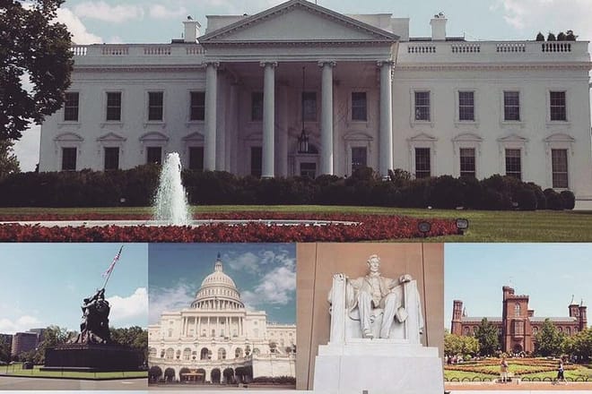 White House, Iwo Jima, Lincoln Memorial, Capitol