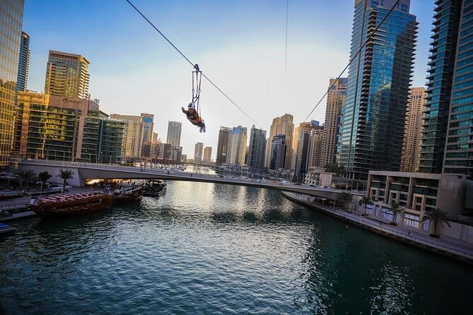 Dubai : XLine Marina, Experience the World’s Longest Urban Zipline!