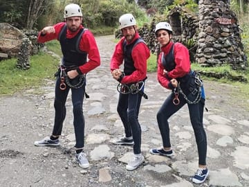 Canyoning Adventure at Baños Cascada Chamana, Ecuador