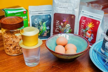 Hanoi Coffee Brewing Class with Snacks and Wine Tasting