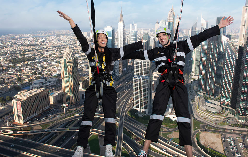 Dubai Edge Walk, Mall Shopping, and Burj Khalifa Experience