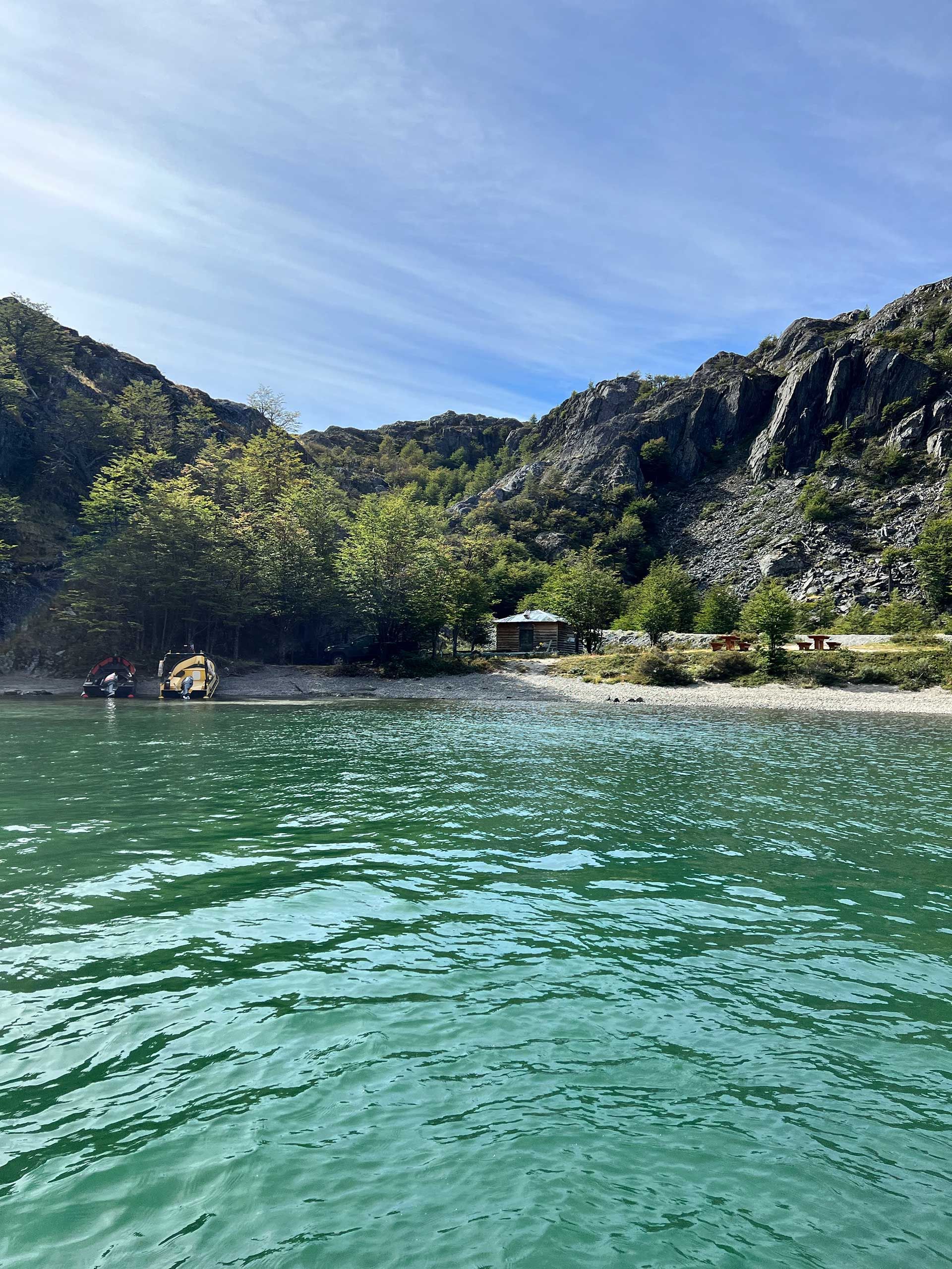Zona de picnic Lago Christie, Ruta Mayer, Villa O'Higgins