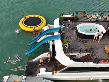 THE HALONG CATAMARAN - Premium Day Cruise on Bay with Water Slide