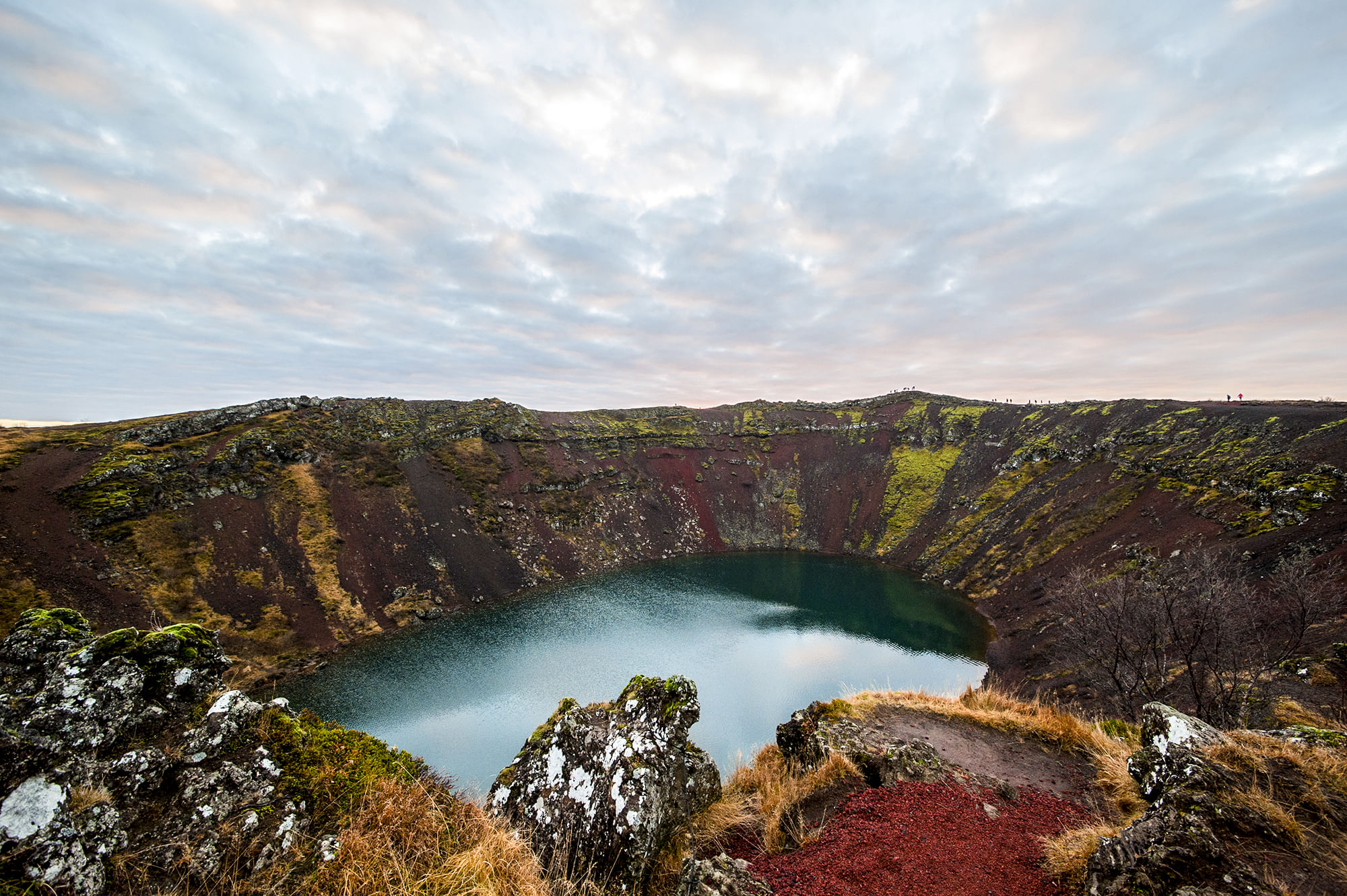 Stunning colours of Kerid volcanic crater