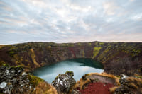 Stunning colours of Kerid volcanic crater