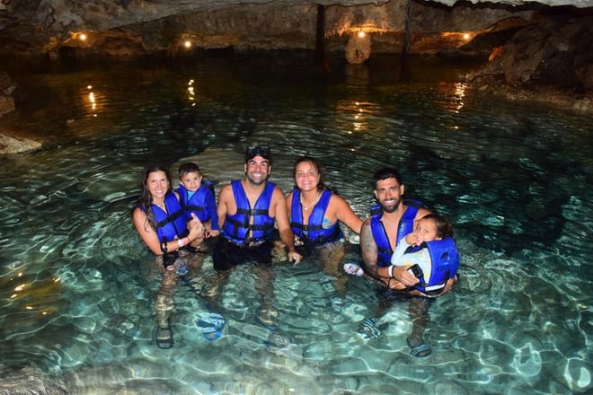 Aventura en cenote Yaxmuul Ceremonia y rapel del chamán maya