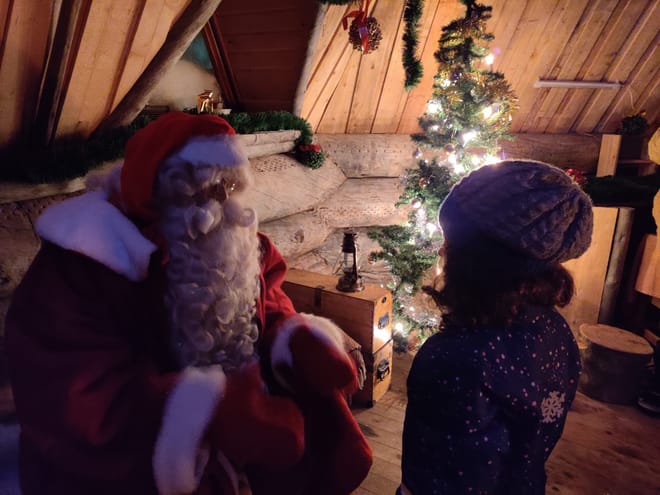 Santa visit in his secret place 3