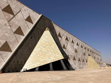 Grand Egyptian Museum Tour and Sunset Camel Ride in Giza