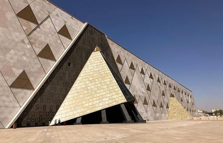 Grand Egyptian Museum Tour and Sunset Camel Ride in Giza