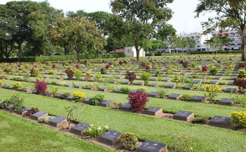 Kanchanaburi WWII Sites and Erawan Waterfall Day Tour