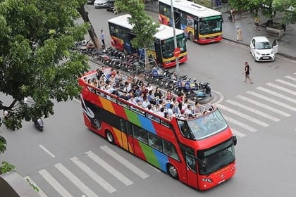 Half-Day Hop On Hop Off Bus Tour in Hanoi