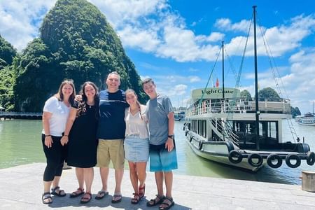 Explore Halong Bay: Small Group Cruise with Sunset Party & Activities