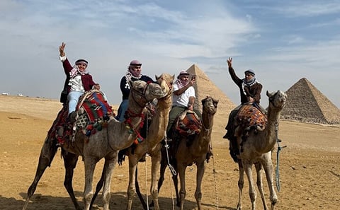Giza pyramids, Sphinx with camel ride and lunch