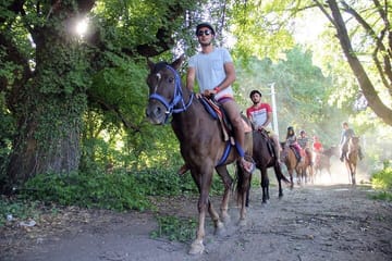 Side Horse Safari in Forest and Beach with Transfer