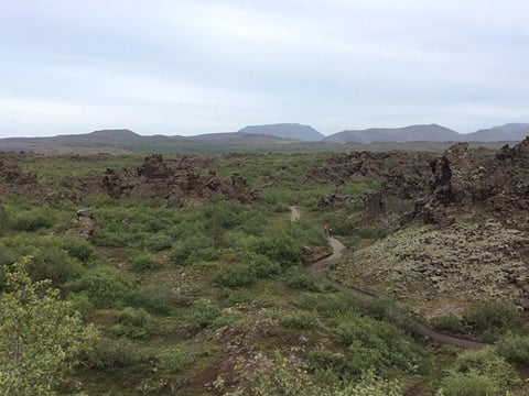Dimmuborgir in the summer