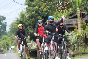 Bali Cycling Tour through Tegalalang Rice Terrace