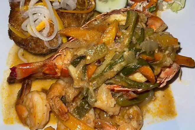 Curry lobster