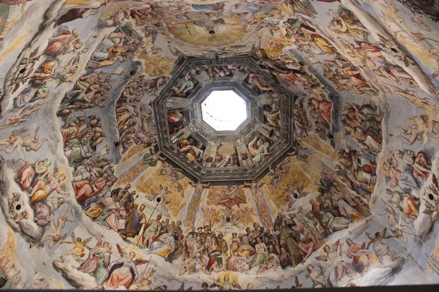 Internal view of the Brunelleschi's Dome with its frescoed vaut