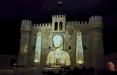 Sound and Light Show Tour at Historic Alexandria, Egypt