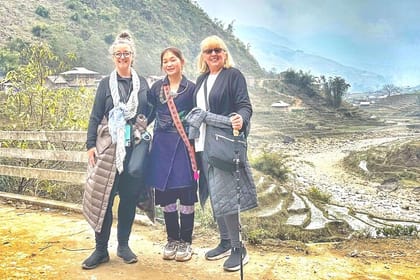 1 Day Trekking Tour through Rice Terraced Fields from Sapa Town