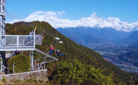 Zip-Line Adventure Over Phewa Lake in Pokhara, Nepal