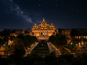 New Delhi: Akshardham Temple Tour with Water and Light Show