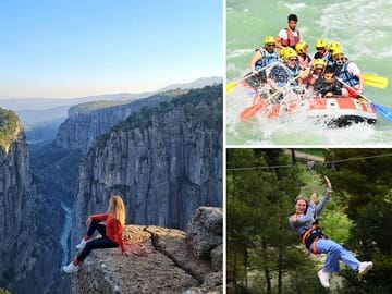 Rafting and Zipline Adventure in Tazı Canyon from Alanya