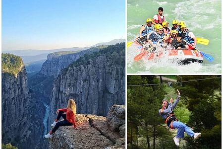 Adventurous Rafting, Zipline, and Eagle Canyon Experience in Alanya and Side