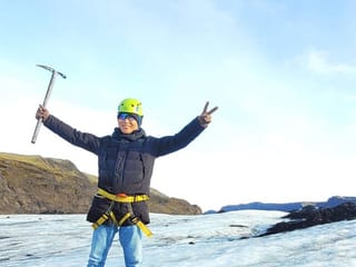 It's a feeling of freedom standing on the glacier.